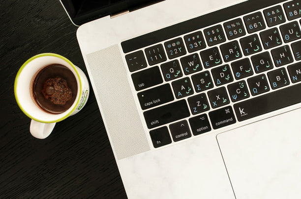 Zweisprachige Tastaturaufkleber für PC