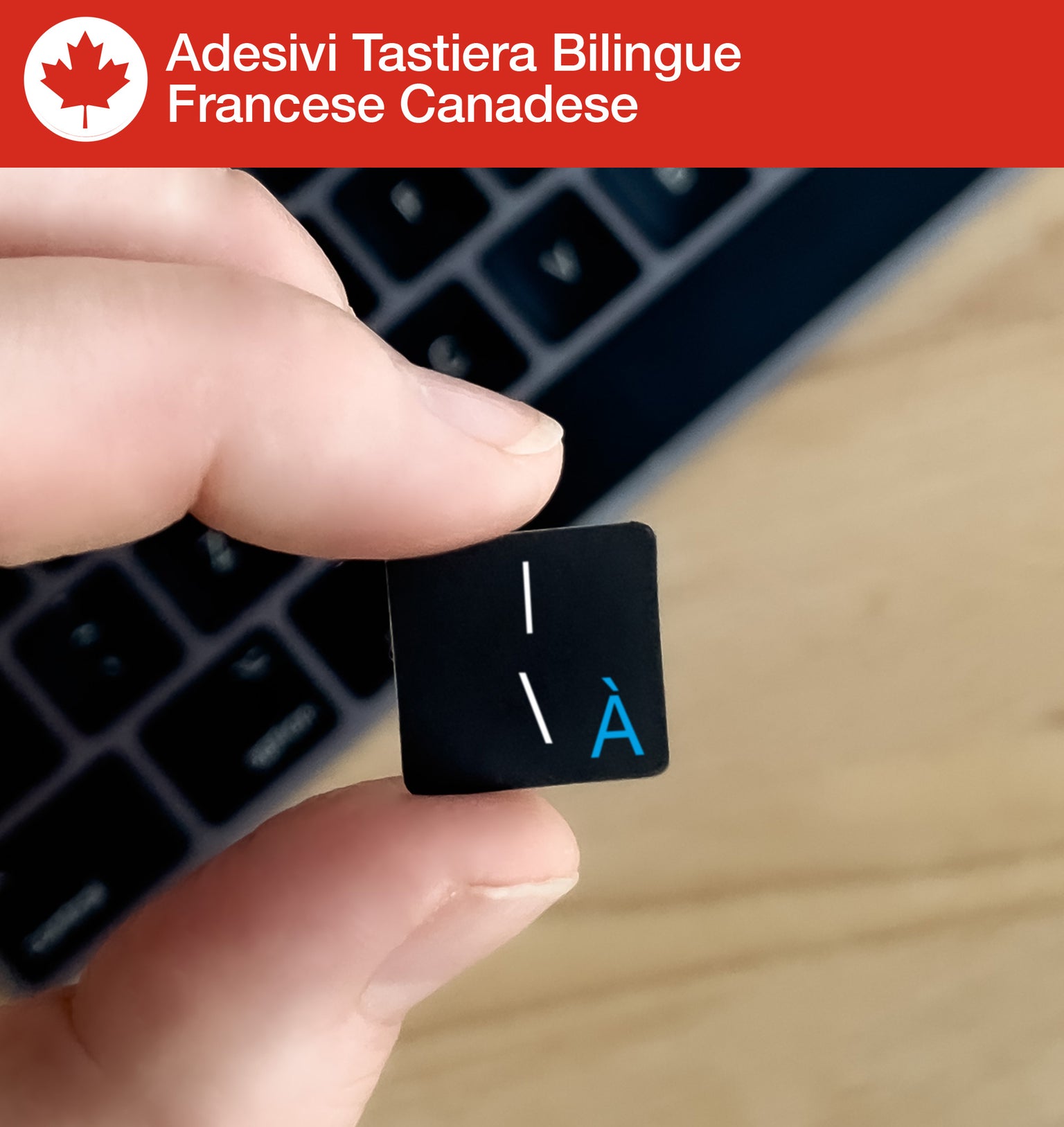 Adesivi Tastiera Bilingue Francese Canadese