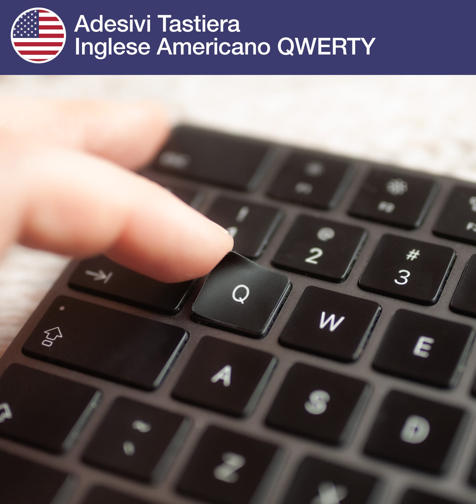 Adesivi Tastiera Inglese Americano QWERTY