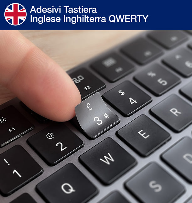 Adesivi Tastiera Inglese Inghilterra QWERTY