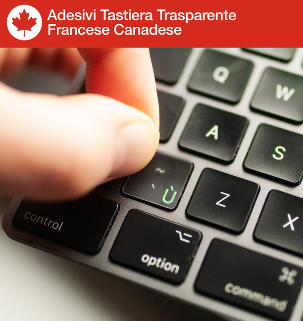 Adesivi Tastiera Trasparente Francese Canadese