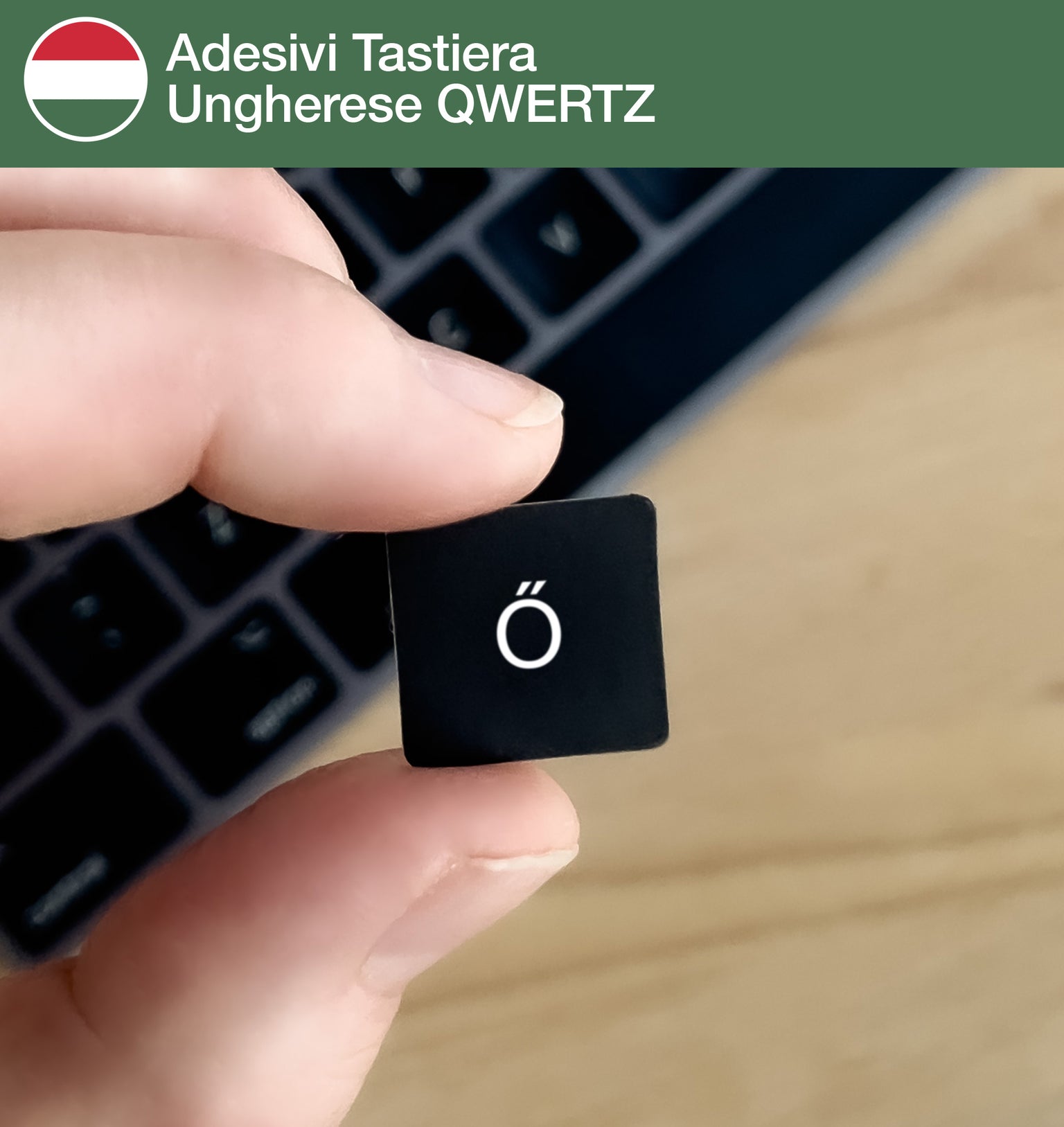 Adesivi Tastiera Ungherese QWERTZ