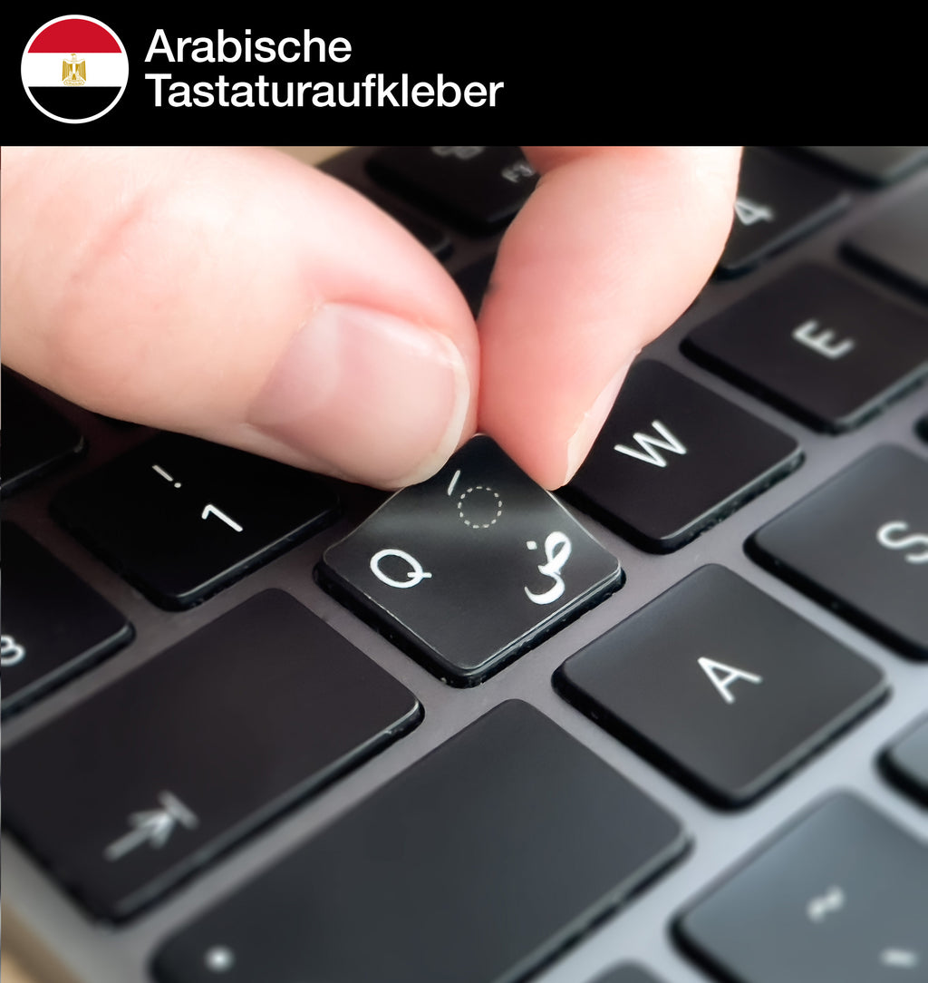 2 Sets D'Autocollants Clavier Anglais - Fond Argenté Lettres Noires - Universels Pour PC/Bureau