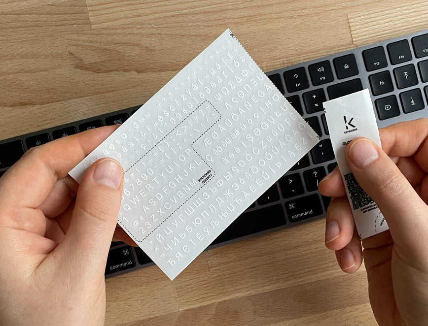 Autocollants Minimalistes Pour Clavier Keyshorts MINI (49 Langues) 2