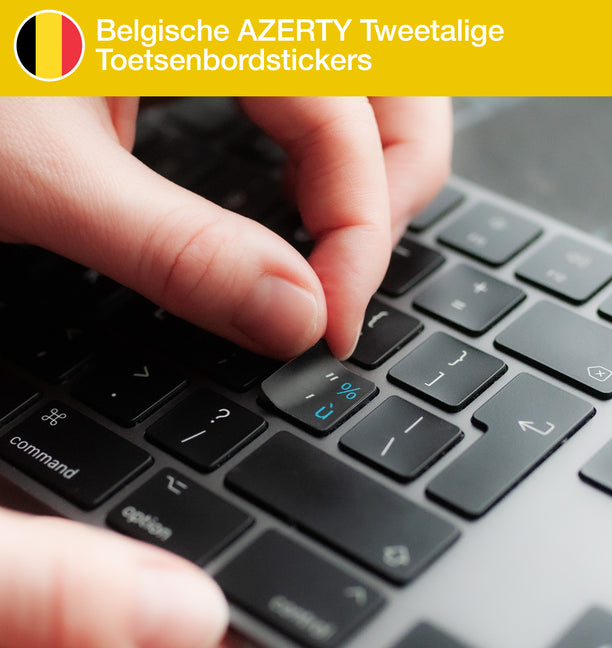 Belgische AZERTY Tweetalige Toetsenbordstickers