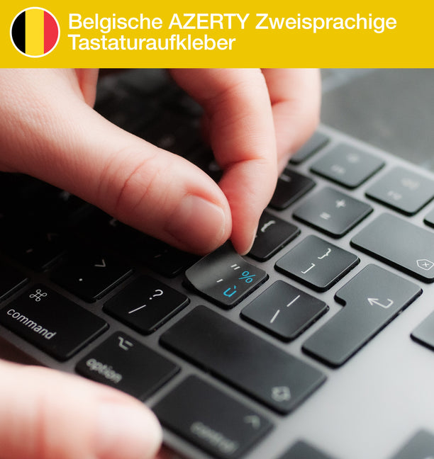 Belgische AZERTY Zweisprachige Tastaturaufkleber