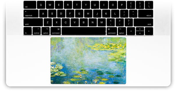 Blaue Seerosen von Monet MacBook-Trackpad-Aufkleber