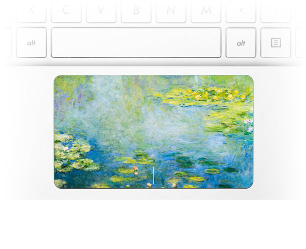Blaue Seerosen von Monet PC-Trackpad-Aufkleber