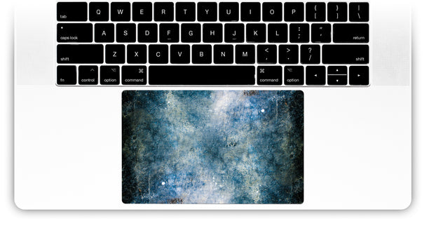 Blauer Beton MacBook-Trackpad-Aufkleber