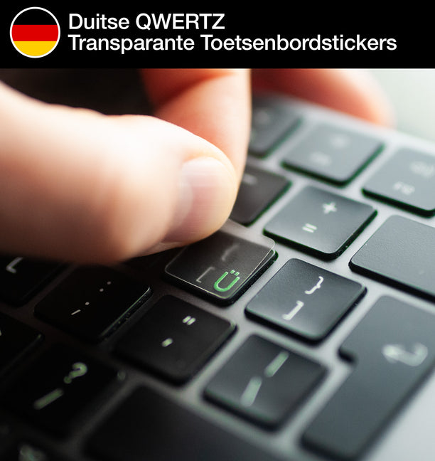 Duitse QWERTZ Transparante Toetsenbordstickers