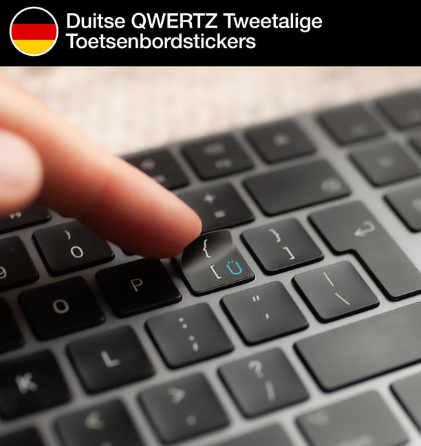 Duitse QWERTZ Tweetalige Toetsenbordstickers