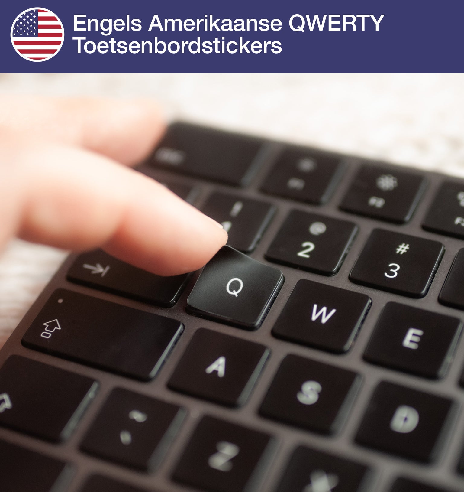 Engelse Amerikaanse QWERTY Toetsenbordstickers