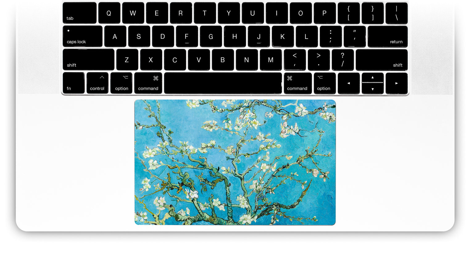 Fleur D'Amande par van Gogh Sticker Pour Trackpad Mac