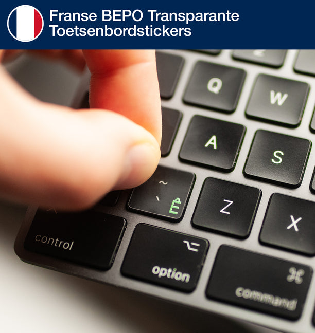 Franse BEPO Transparante Toetsenbordstickers
