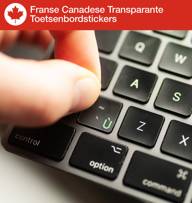 Franse Canadese Transparante Toetsenbordstickers