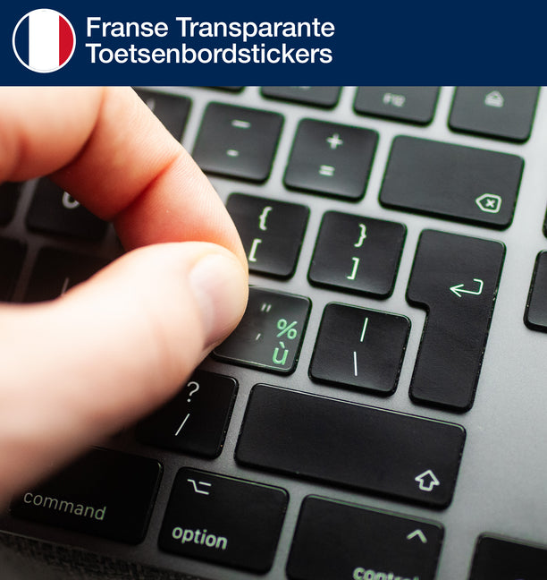 Franse AZERTY Transparante Toetsenbordstickers