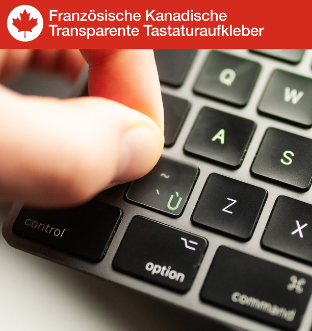 Französische Kanadische Transparente Tastaturaufkleber