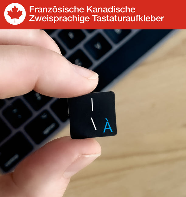 Französische Kanadische Zweisprachige Tastaturaufkleber