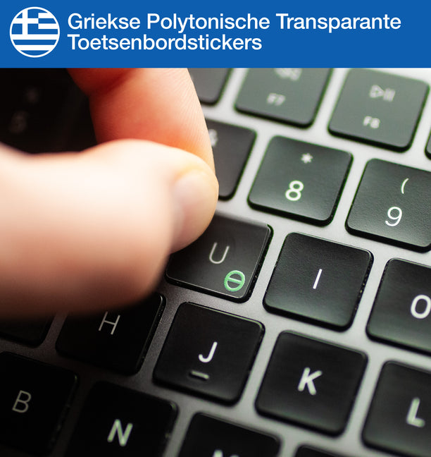 Griekse Polytonische Transparante Toetsenbordstickers