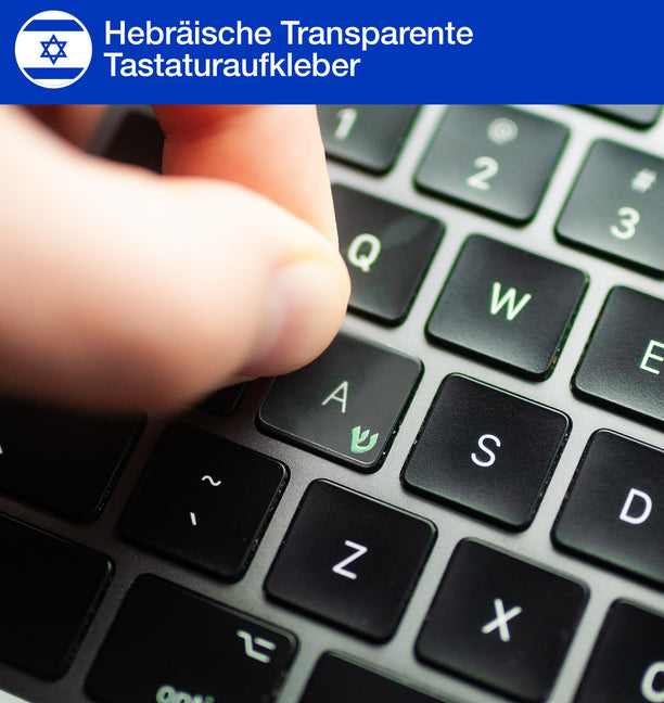 Hebräische Transparente Tastaturaufkleber