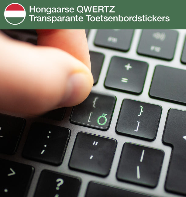 Hongaarse QWERTZ Transparante Toetsenbordstickers