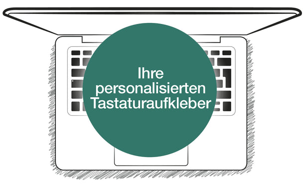 Benutzerdefinierten Tastaturaufkleber
