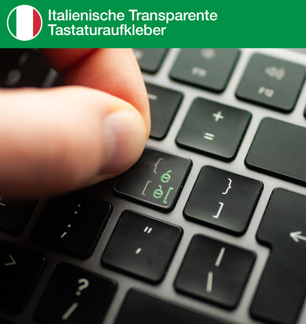 Italienische Transparente Tastaturaufkleber