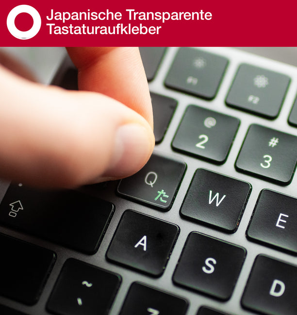 Japanische Transparente Tastaturaufkleber