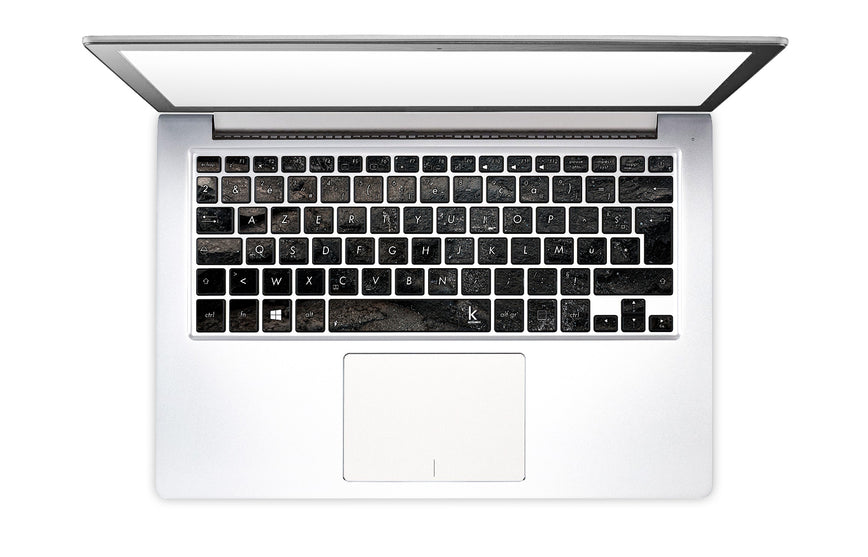 Kohlenschwarz Laptop Tastaturaufkleber