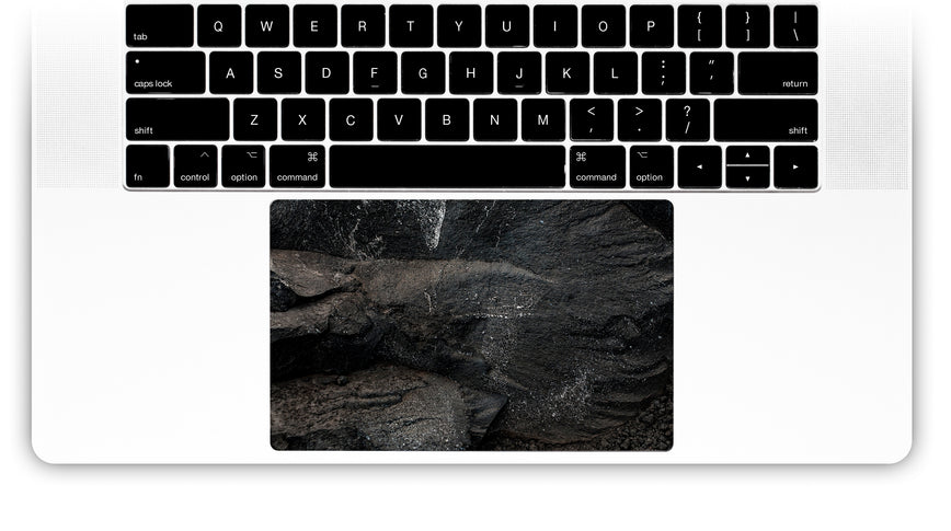 Kohlenschwarz MacBook-Trackpad-Aufkleber