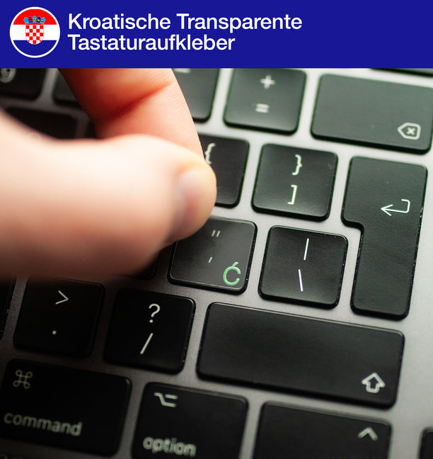 Kroatische Transparente Tastaturaufkleber