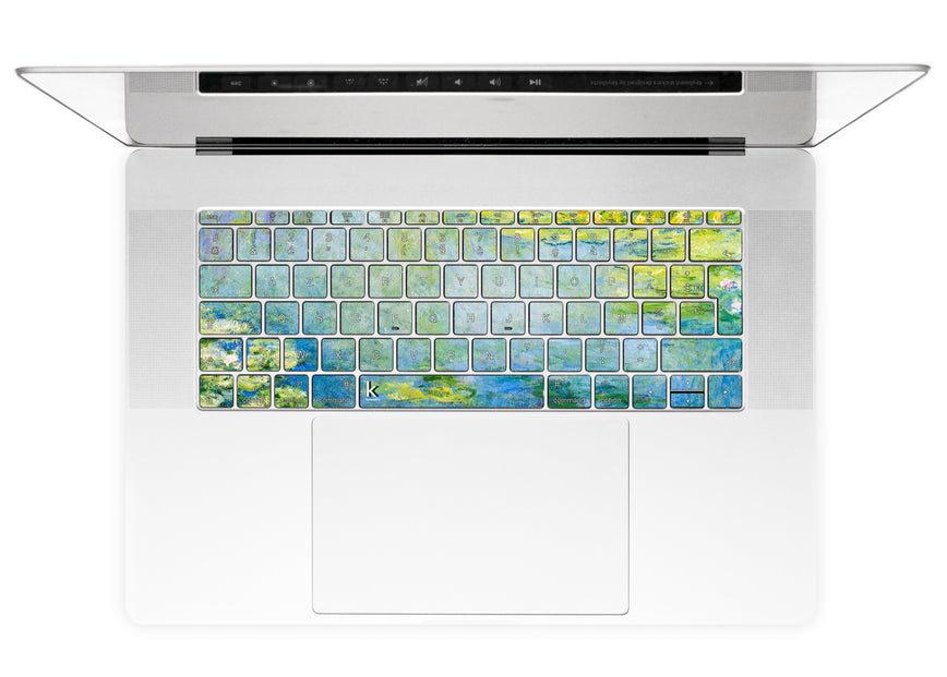 Le Ninfe Blu Di Monet Adesivi Tastiera MacBook