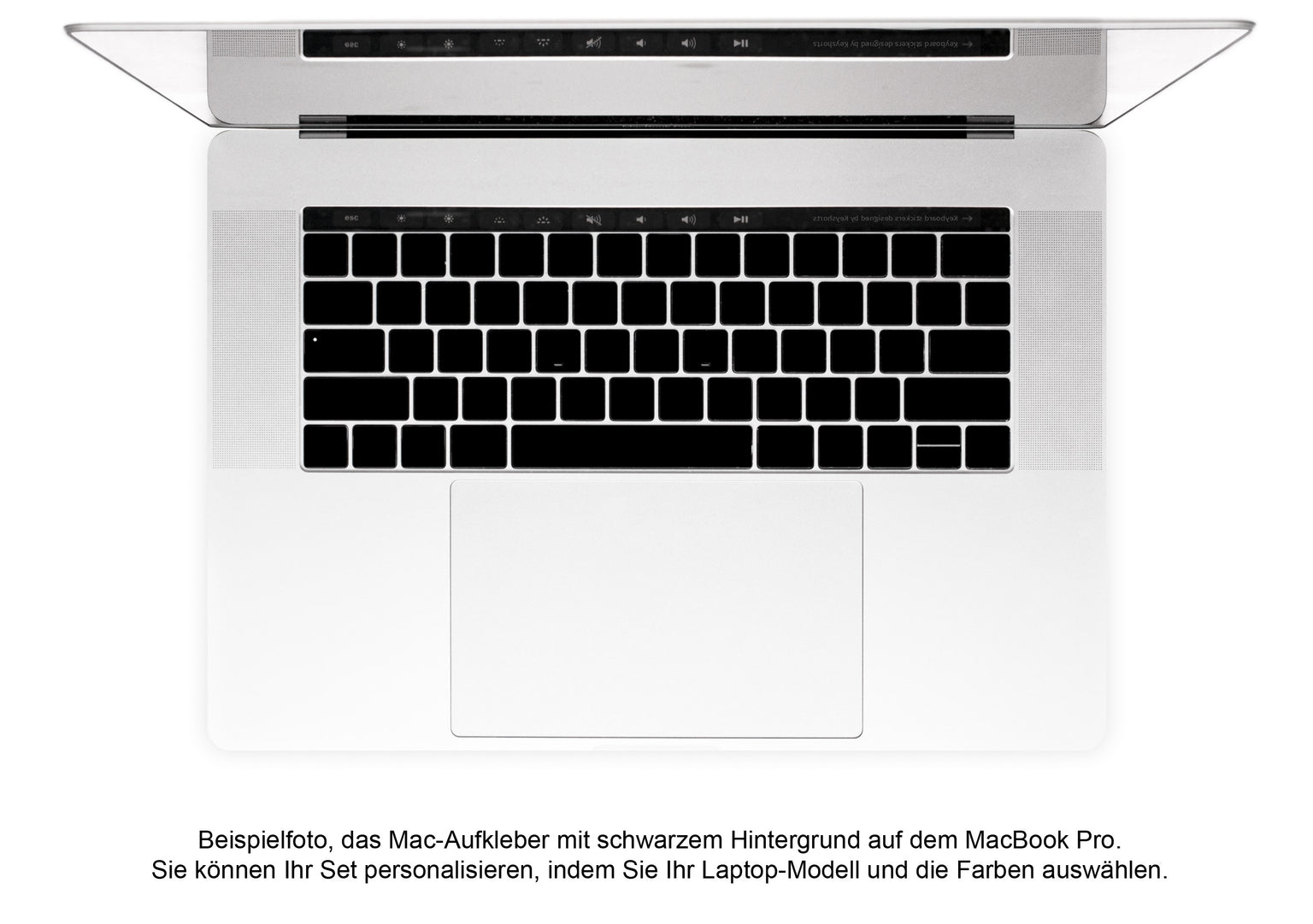 Leere/durchsichtige Tastaturaufkleber