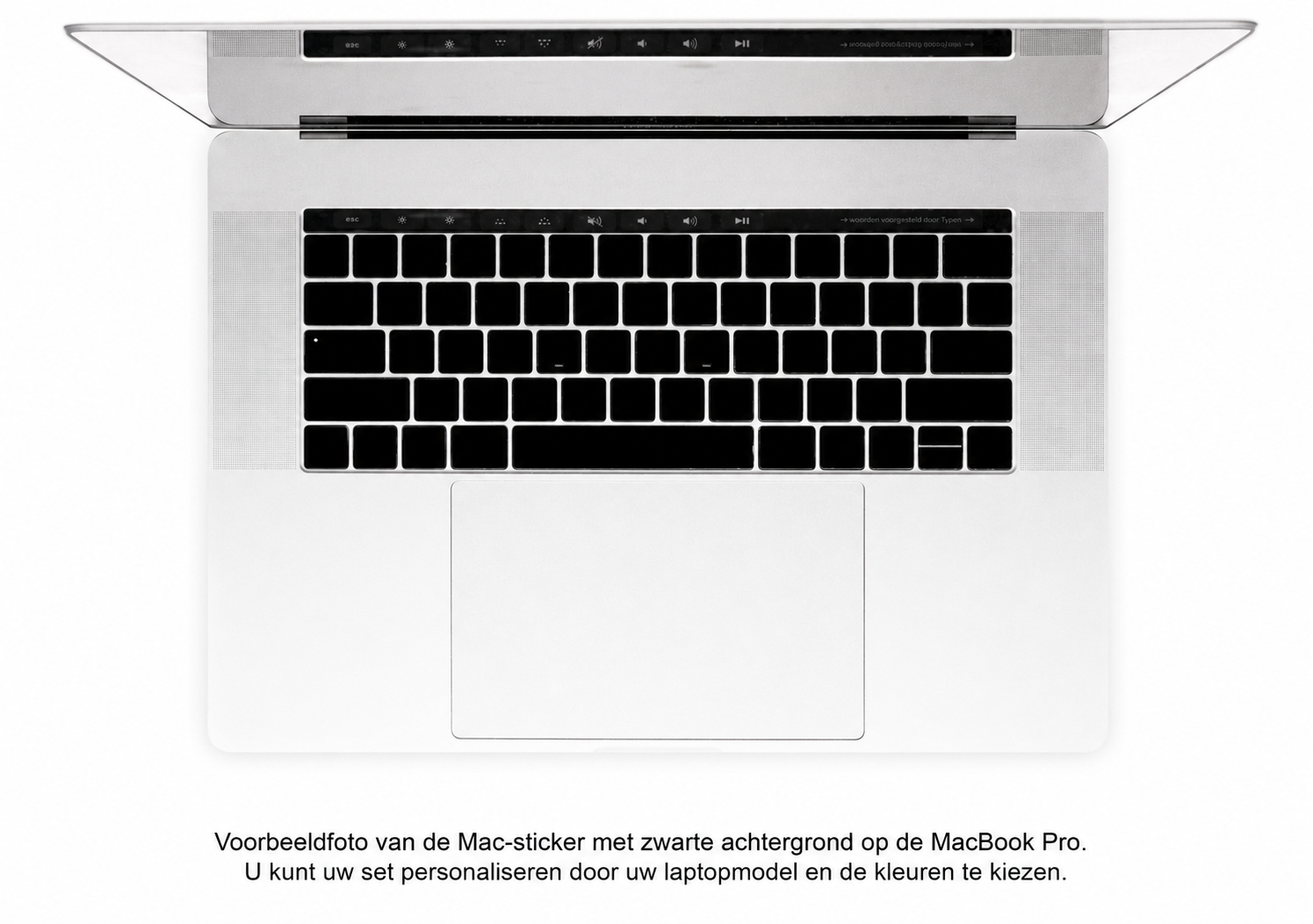 Lege en Witte Toetsenbordstickers