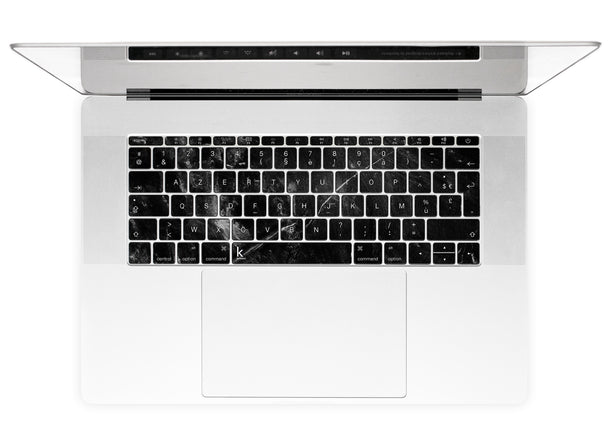 Marbre Égoïste Noir Stickers Autocollants Clavier MacBook
