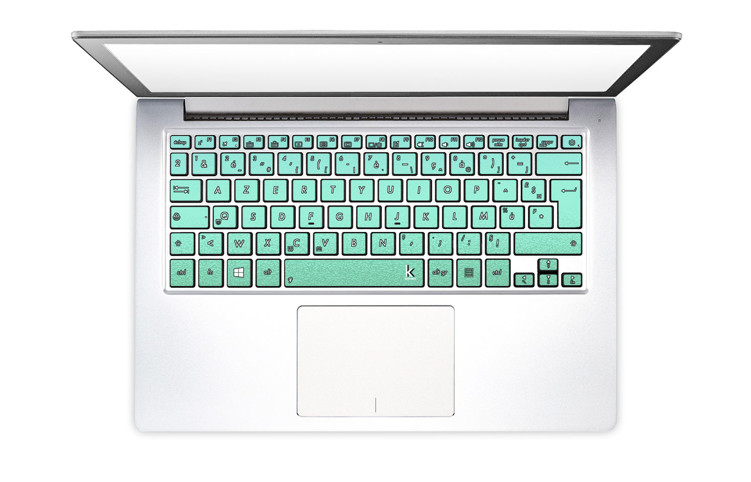 Meer aus Minze Laptop Tastaturaufkleber