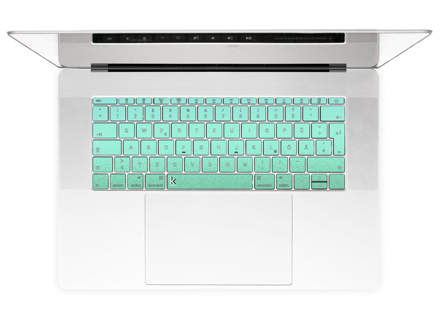 Meer aus Minze MacBook Tastaturaufkleber