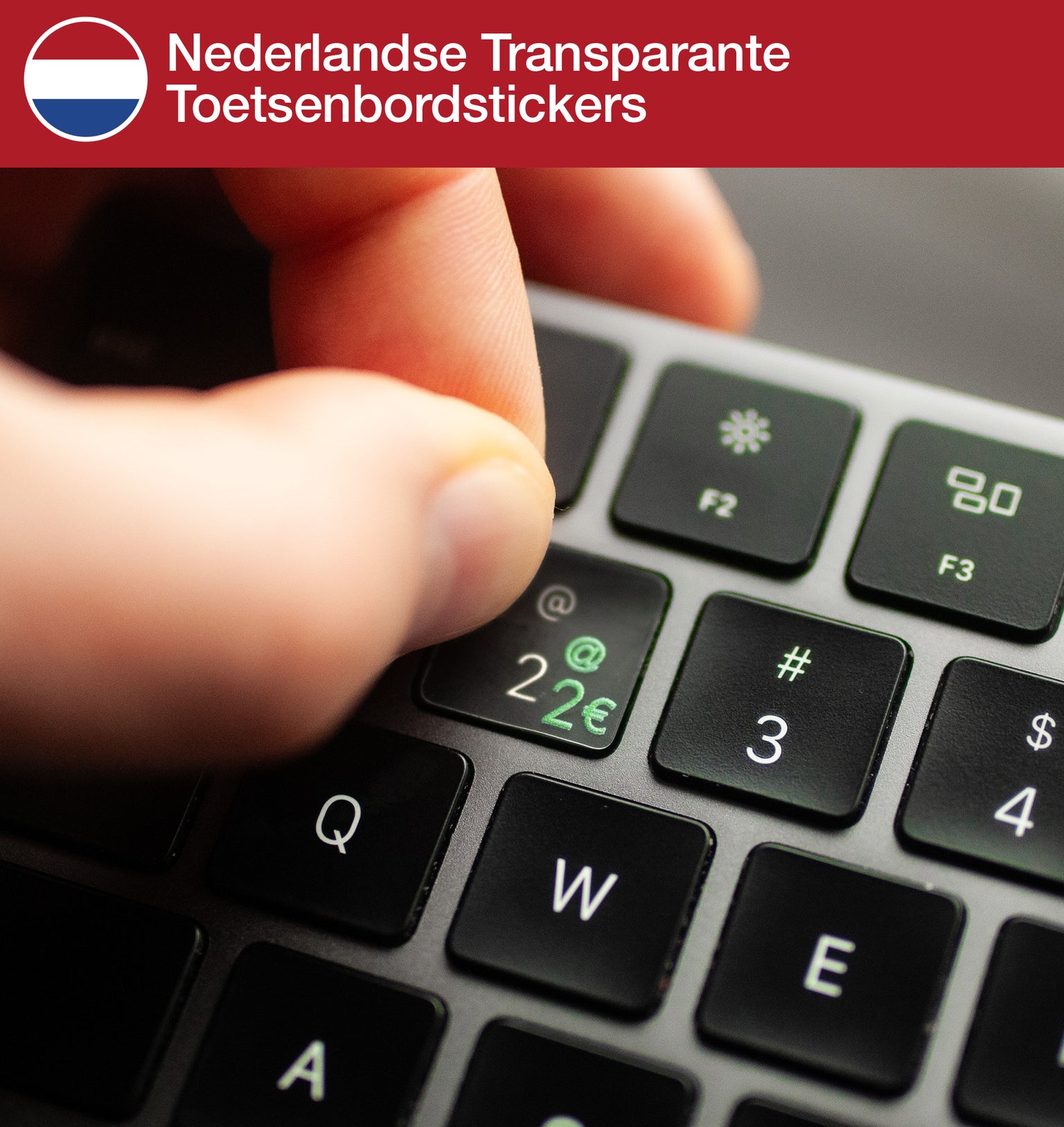 Nederlandse Transparante Toetsenbordstickers