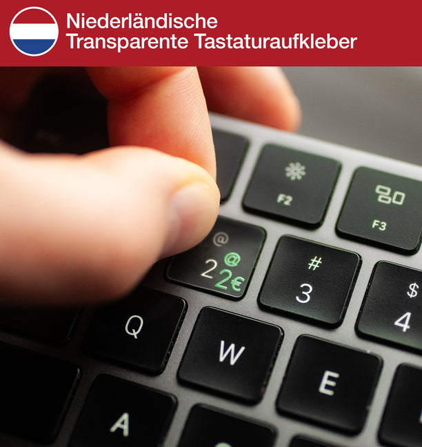 Niederländische Transparente Tastaturaufkleber
