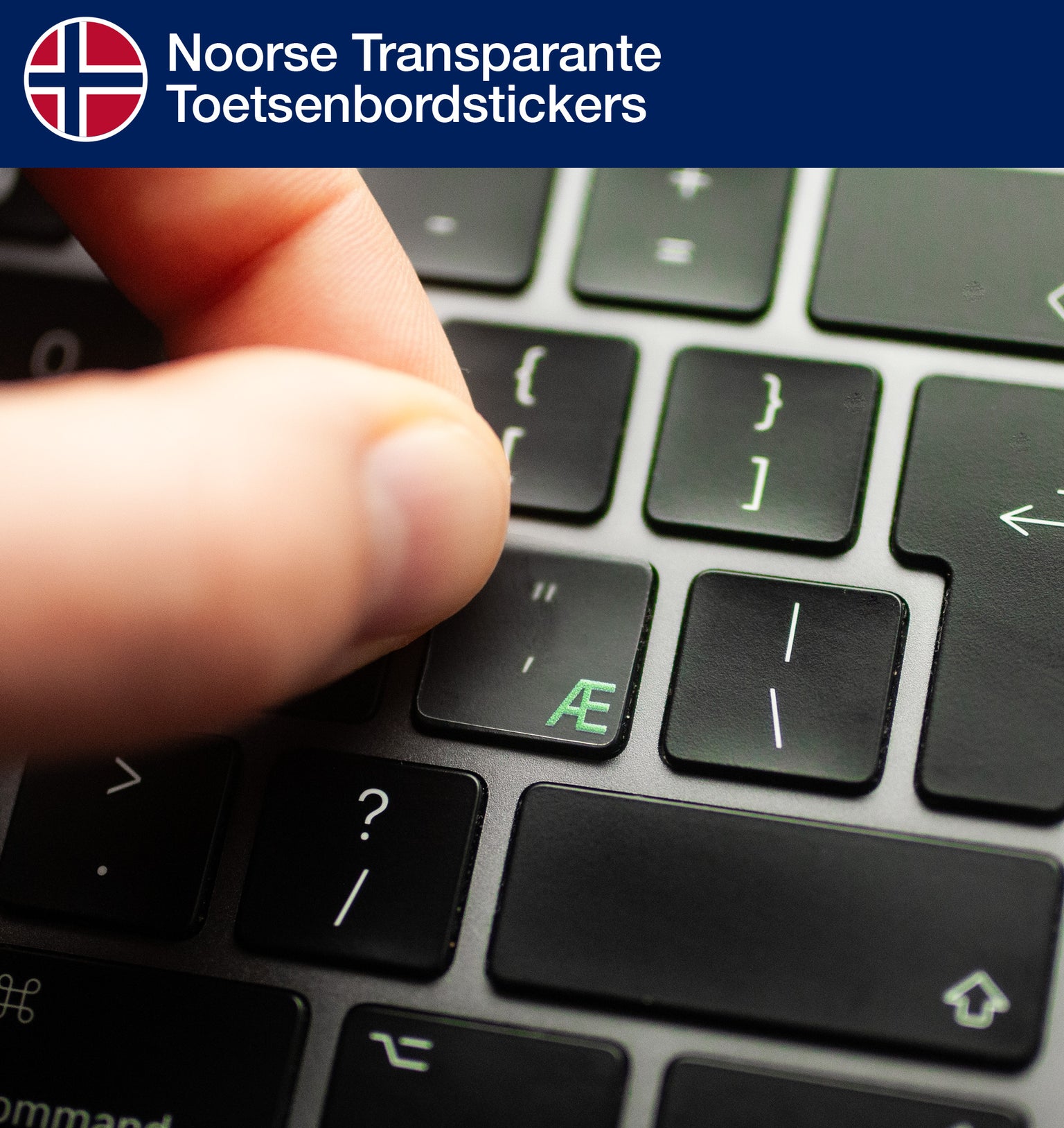 Noorse Transparante Toetsenbordstickers