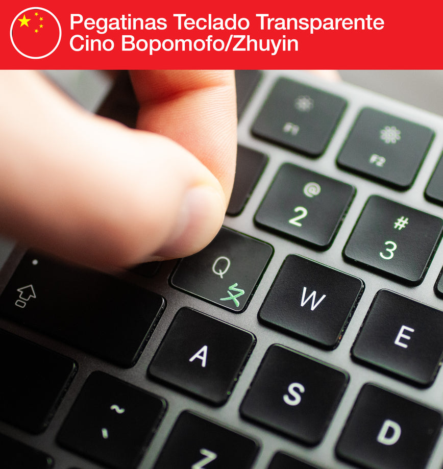 Pegatinas Teclado Transparentes Chino (Bopomofo/Zhuyin)