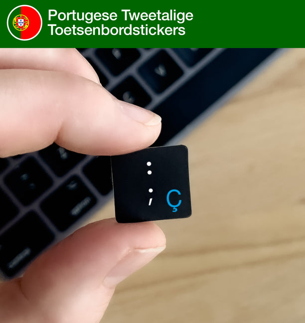 Portugese Tweetalige Toetsenbordstickers