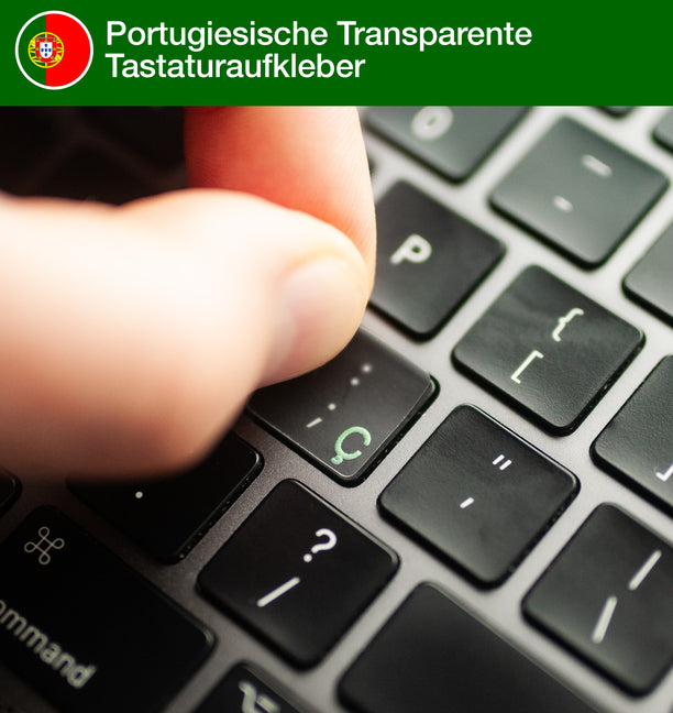 Portugiesische Transparente Tastaturaufkleber