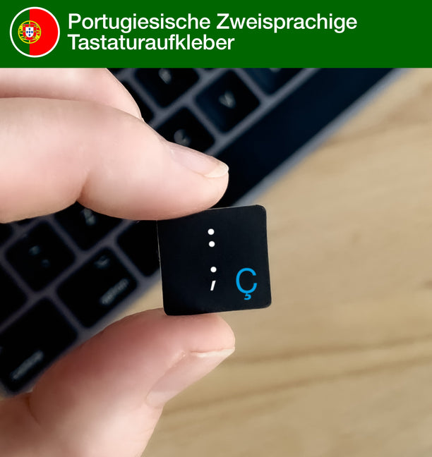 Portugiesische Zweisprachige Tastaturaufkleber