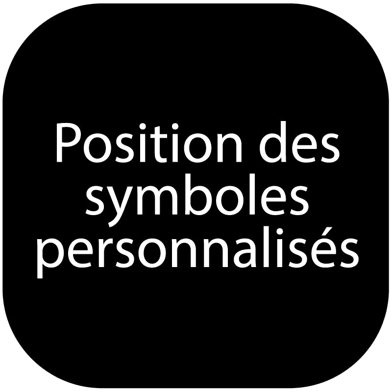 Position des symboles personnalisés