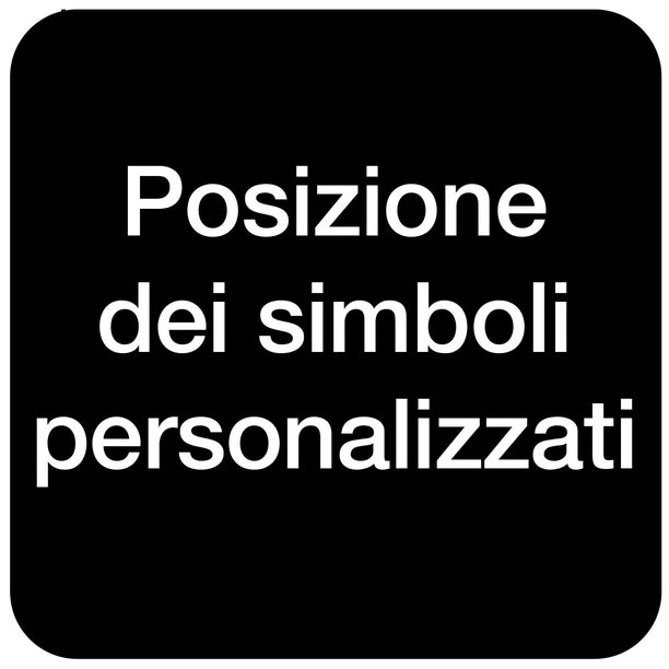 Posizione dei simboli personalizzati