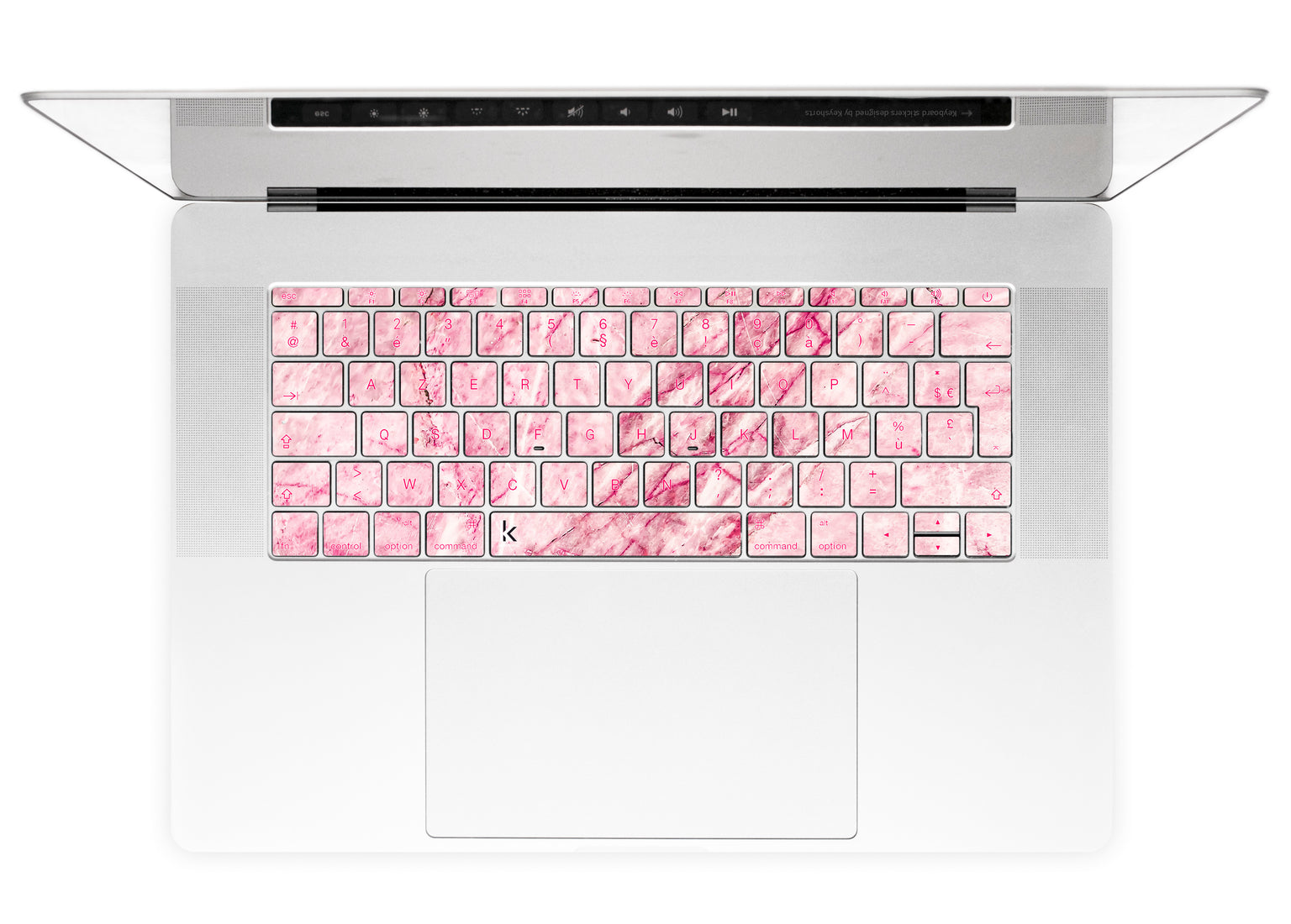 Rosa Marmor MacBook Tastaturaufkleber