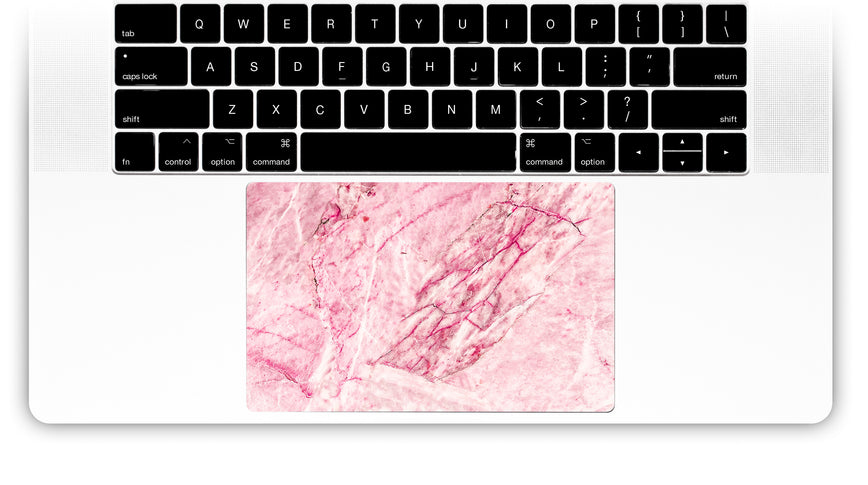 Rosa Marmor MacBook-Trackpad-Aufkleber