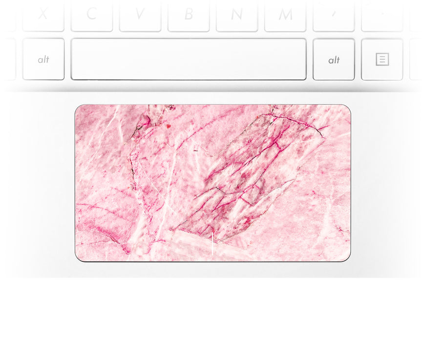 Rosa Marmor PC-Trackpad-Aufkleber
