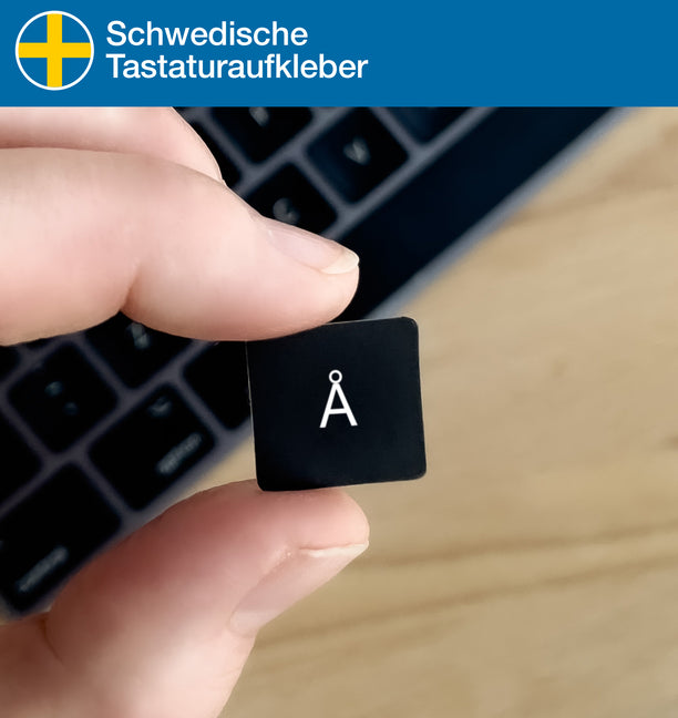 Schwedische Tastaturaufkleber